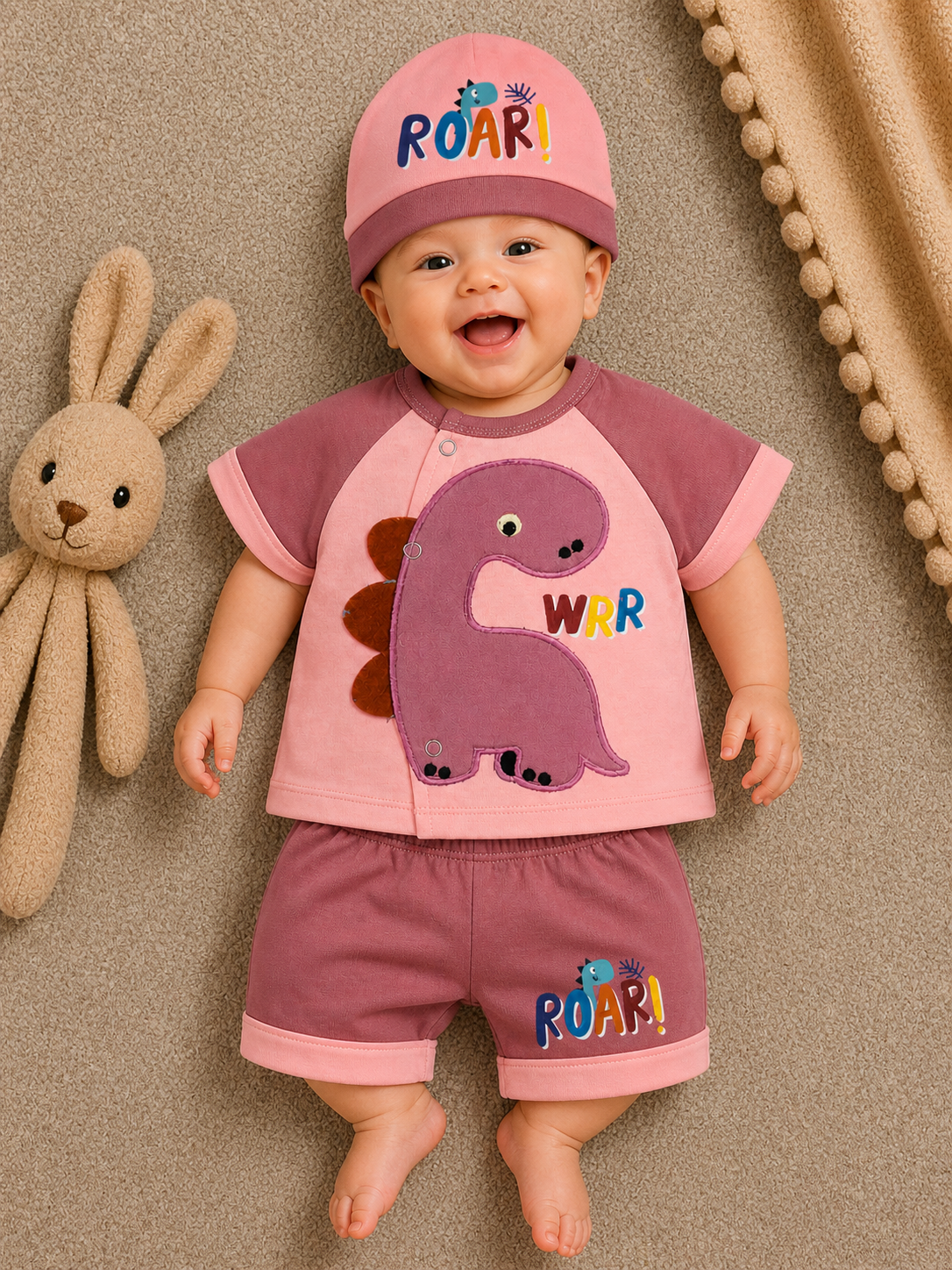 Dino Adventure Set– Vintage Pink