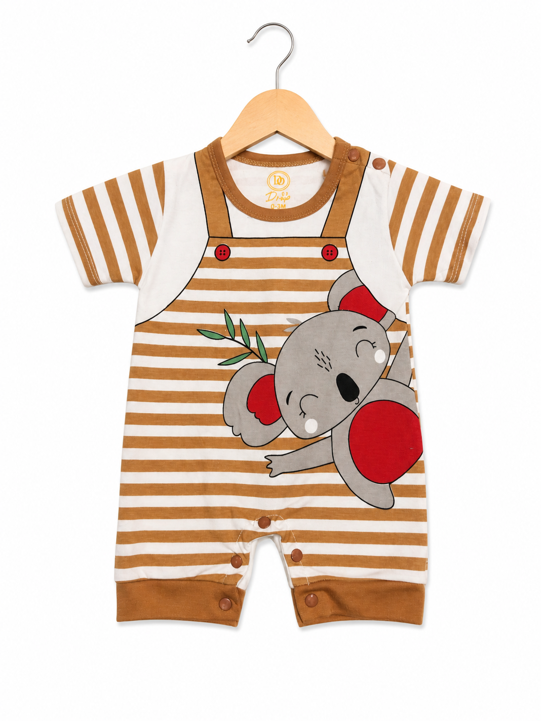 Cuddle Koala  Romper – Cream & Brown