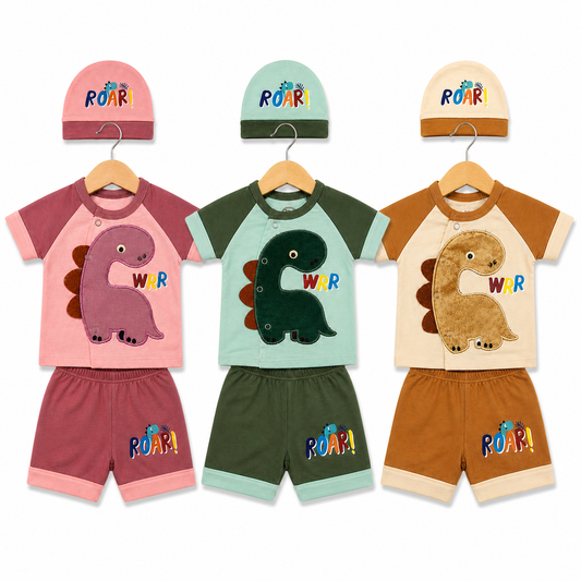 RoarPlay Dino Set –Multicolor (3 Pack)