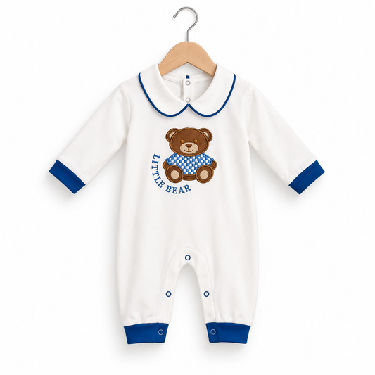 Little Bear Embroidered Romper