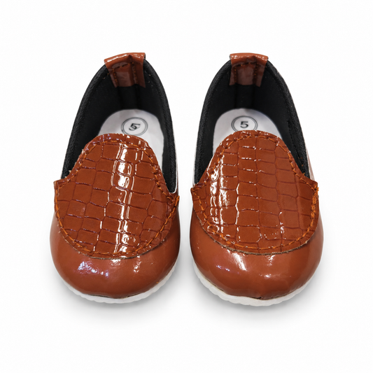 Croc Texture Baby Loafers