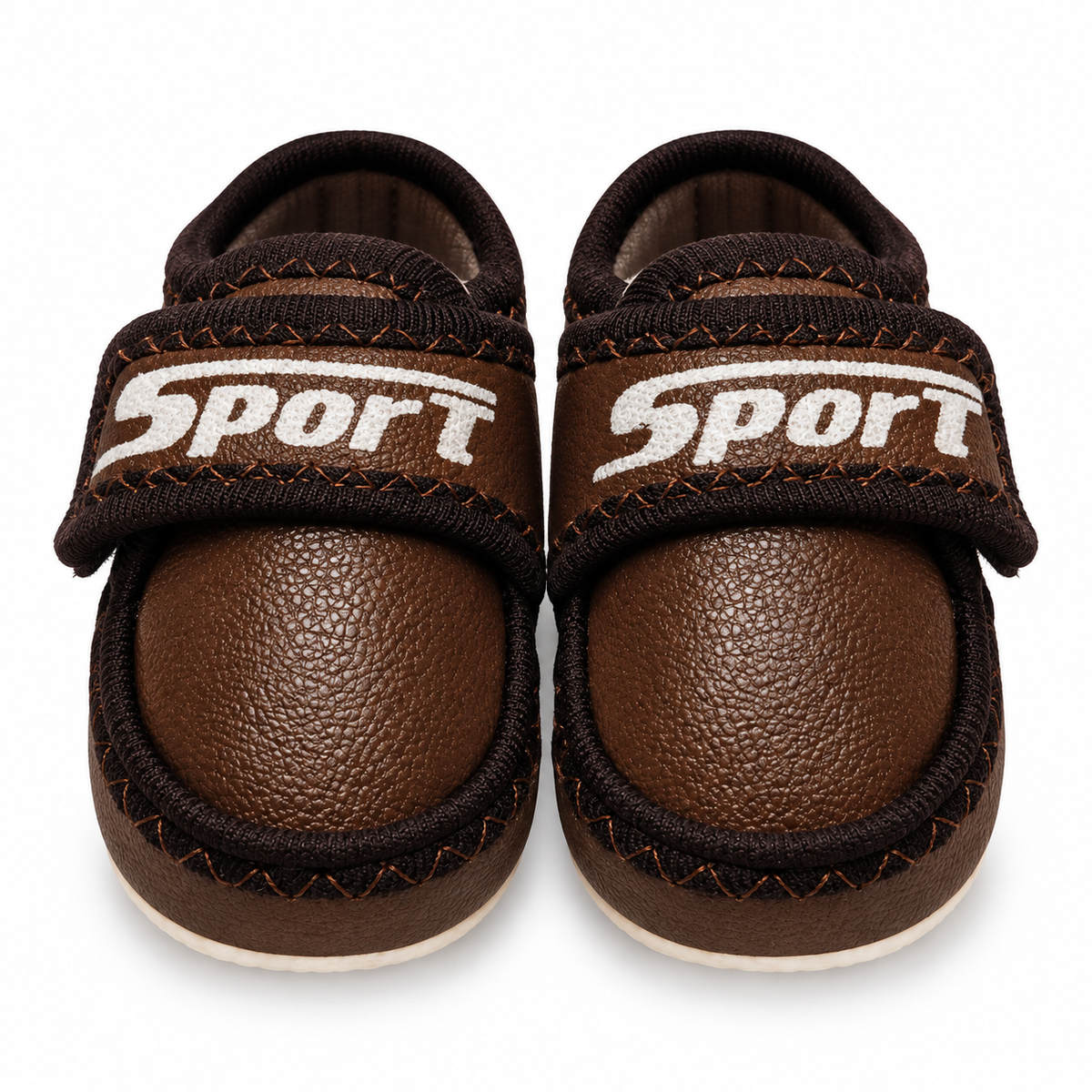 Sport Strap Baby Shoes – Brown