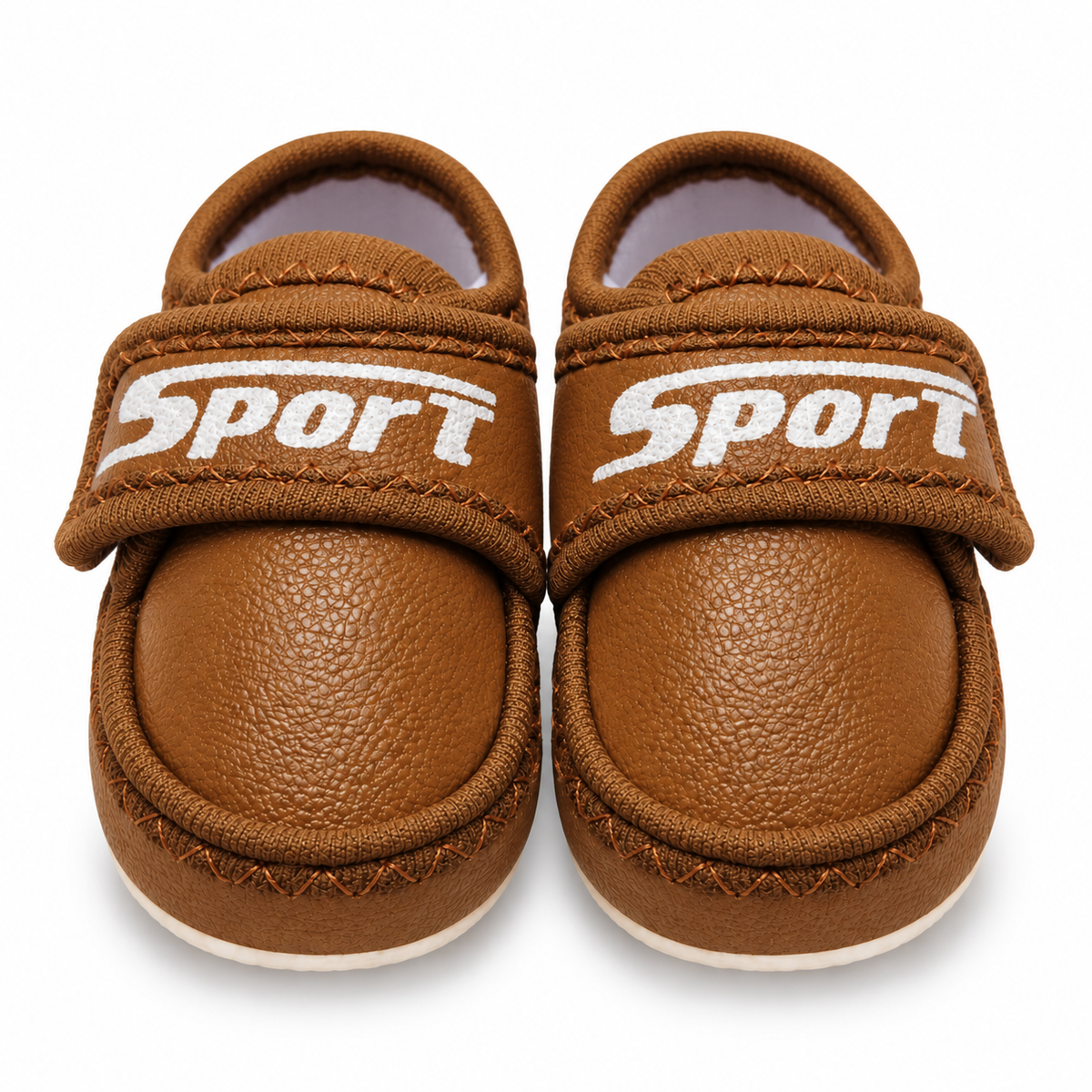 Sport Strap Baby Shoes – Tan Brown