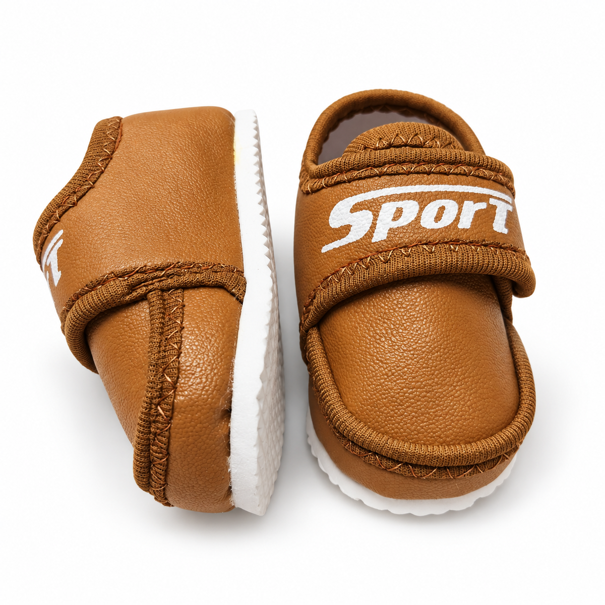 Sport Strap Baby Shoes – Tan Brown