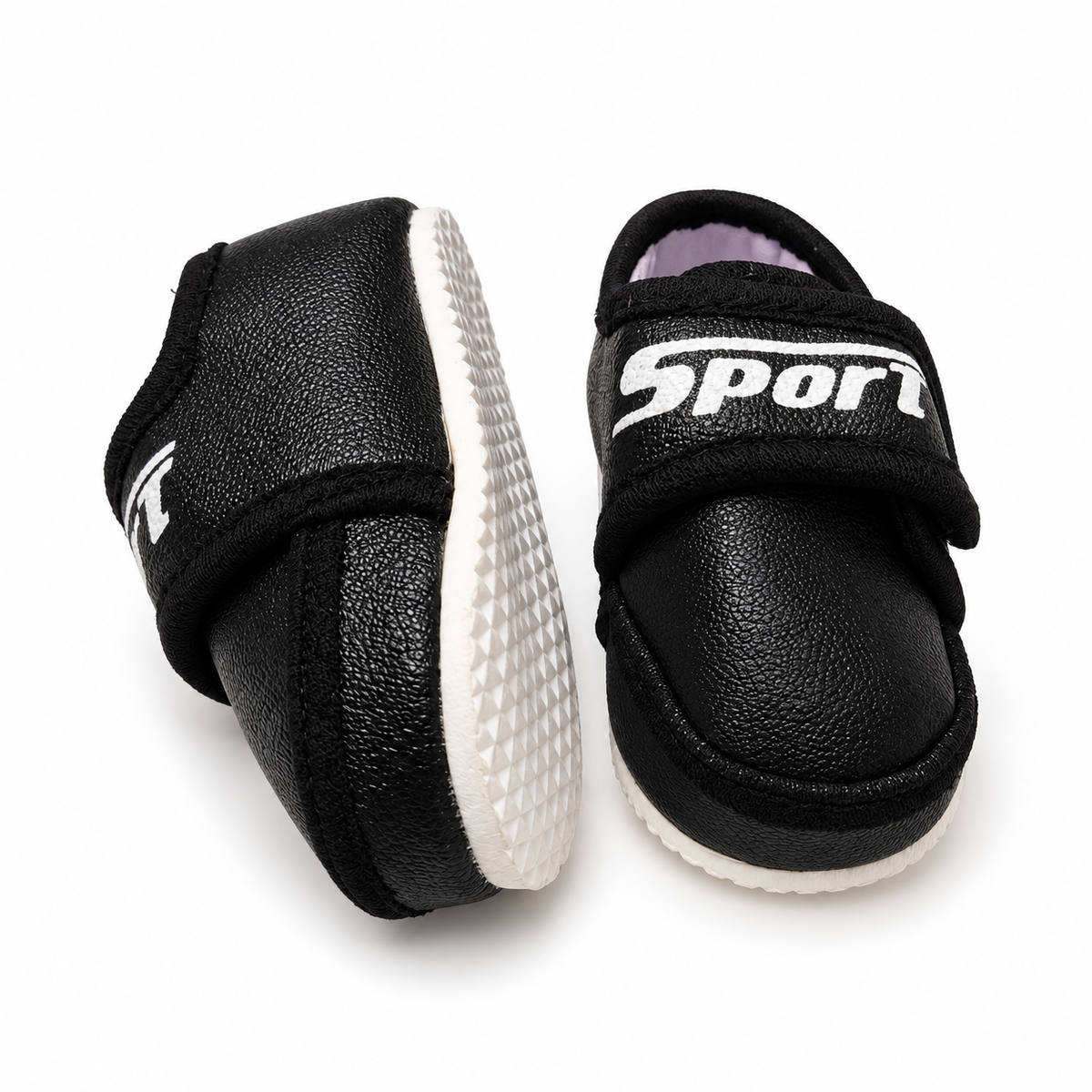 Sport Strap Baby Shoes – Black