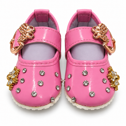 Rhinestone Charm Baby Shoes