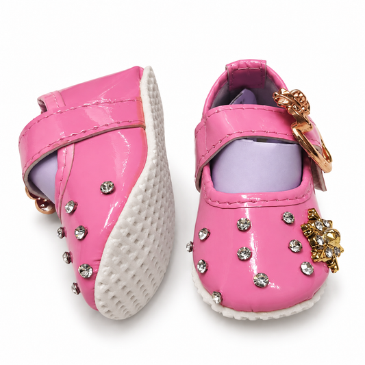 Rhinestone Charm Baby Shoes