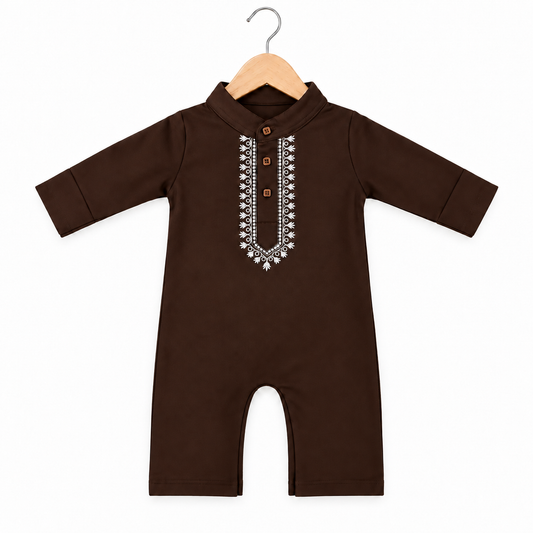 Embroidered Kurta Baby Romper
