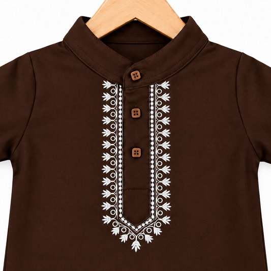 Embroidered Kurta Baby Romper