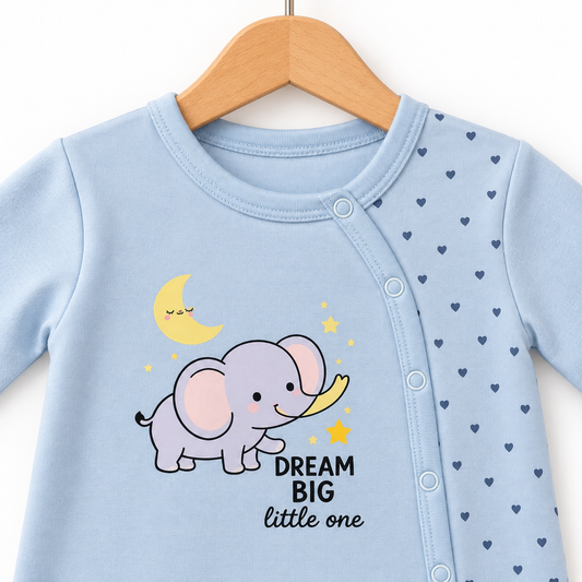 Blue Dream Elephant Romper