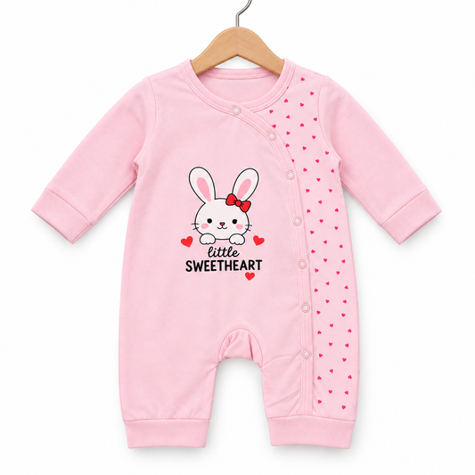 Pink Sweetheart Bunny Romper