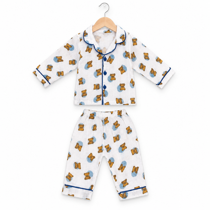 Blue Teddy Night Suit