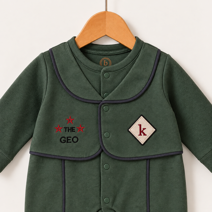 Olive CEO Footed Romper