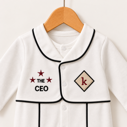 White CEO Jacket Romper