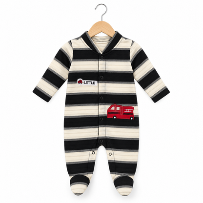 Little Truck Footed Romper