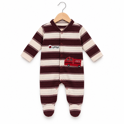 Little Truck Footed Romper