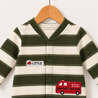 Little Truck Footed Romper