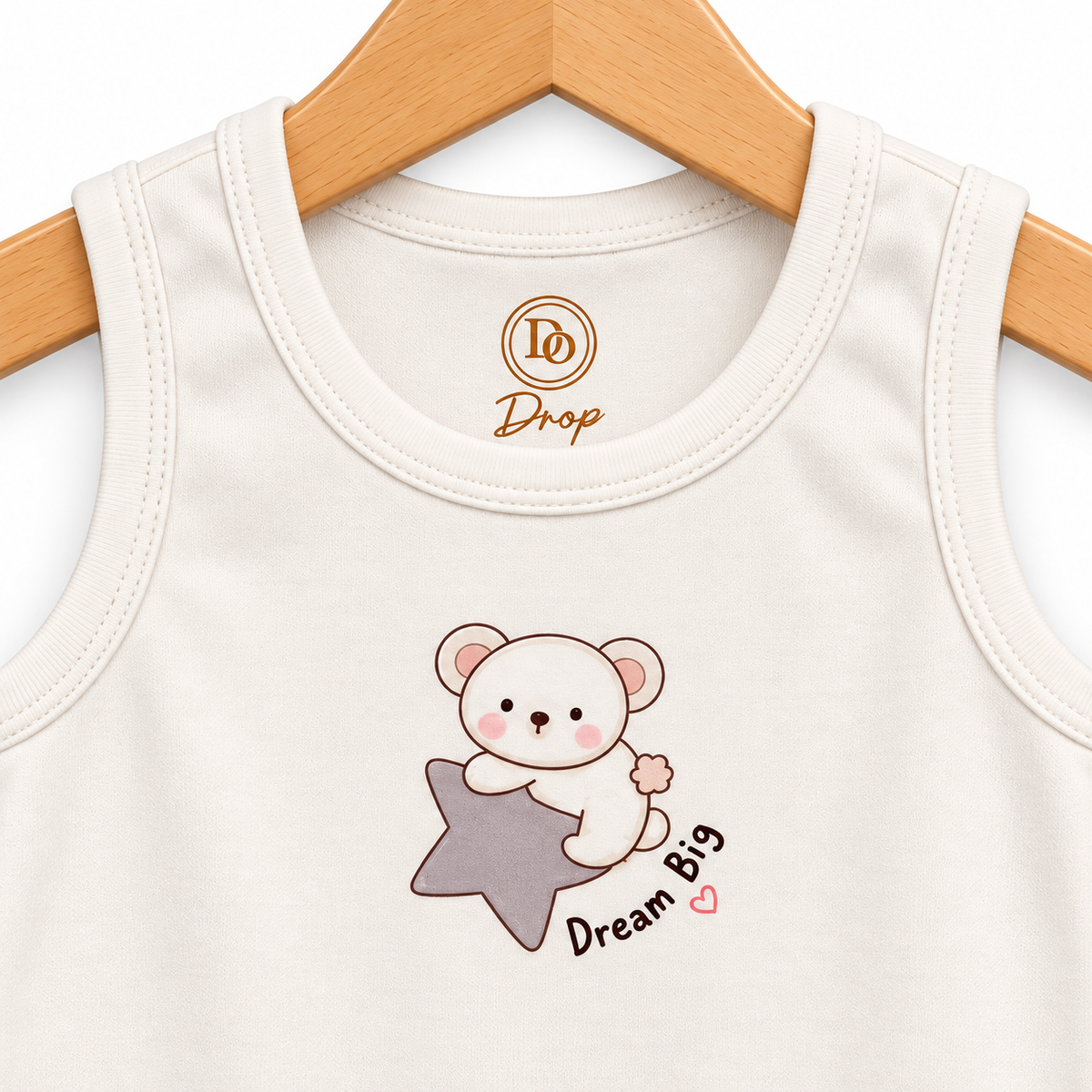Dream Big Bear Baby Bodysuit Ivory
