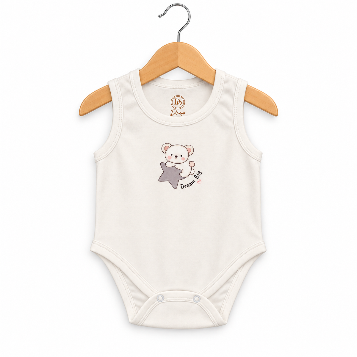 Dream Big Bear Baby Bodysuit Ivory