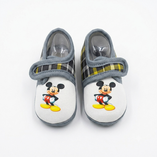 Unisex Mickey Print Baby Shoes