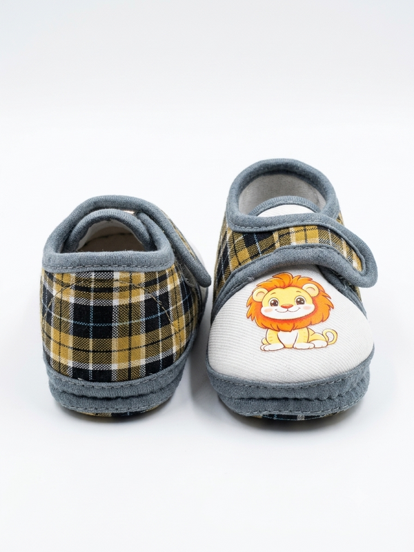 Unisex Lion Print Baby Shoes
