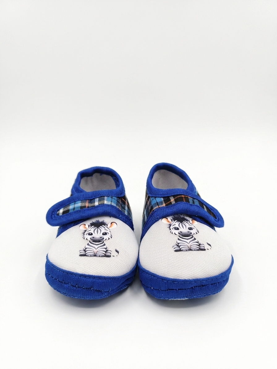 Unisex Zebra Print Baby Shoes