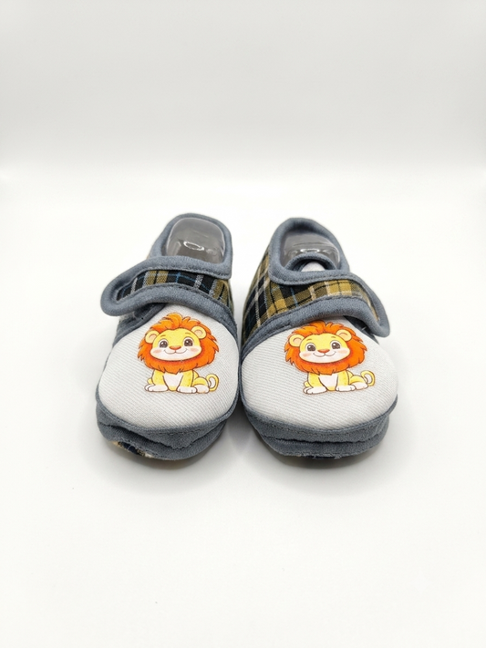 Unisex Lion Print Baby Shoes
