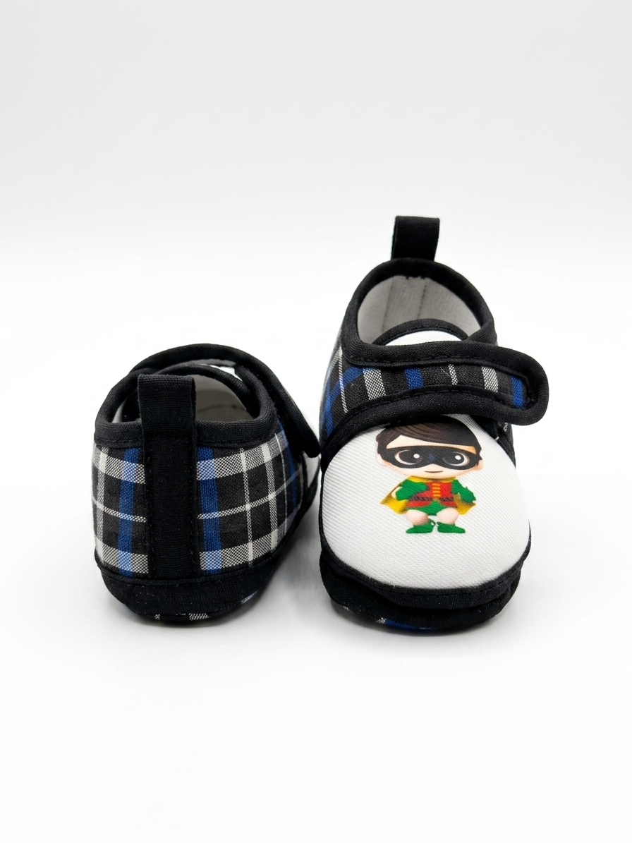 Unisex Hero Print Baby Shoes