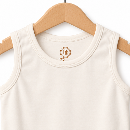 Essential Sleeveless Baby Bodysuit  Ivory