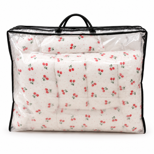 Cherry Baby Bedding Set Ivory, 5 Pieces