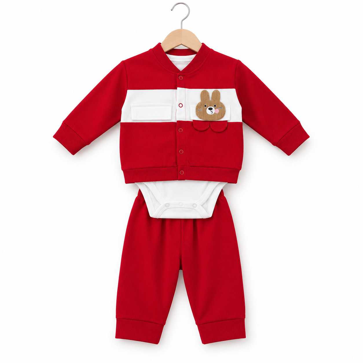 Red Bunny Bodysuit Set – Dropoutfit