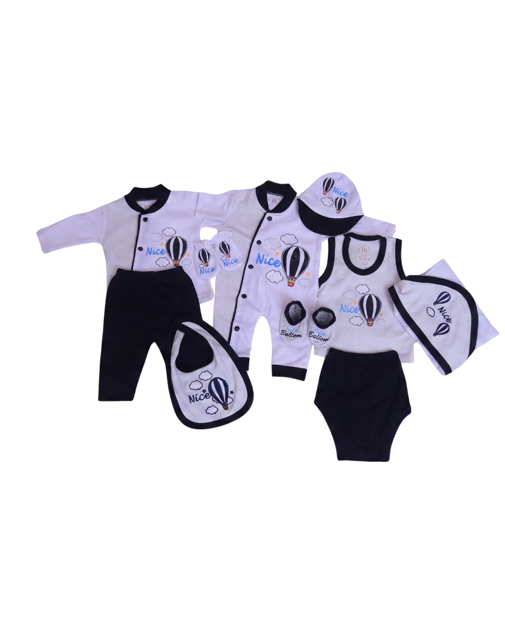 Premium Newborn Baby 10-Piece Gift Set | Black