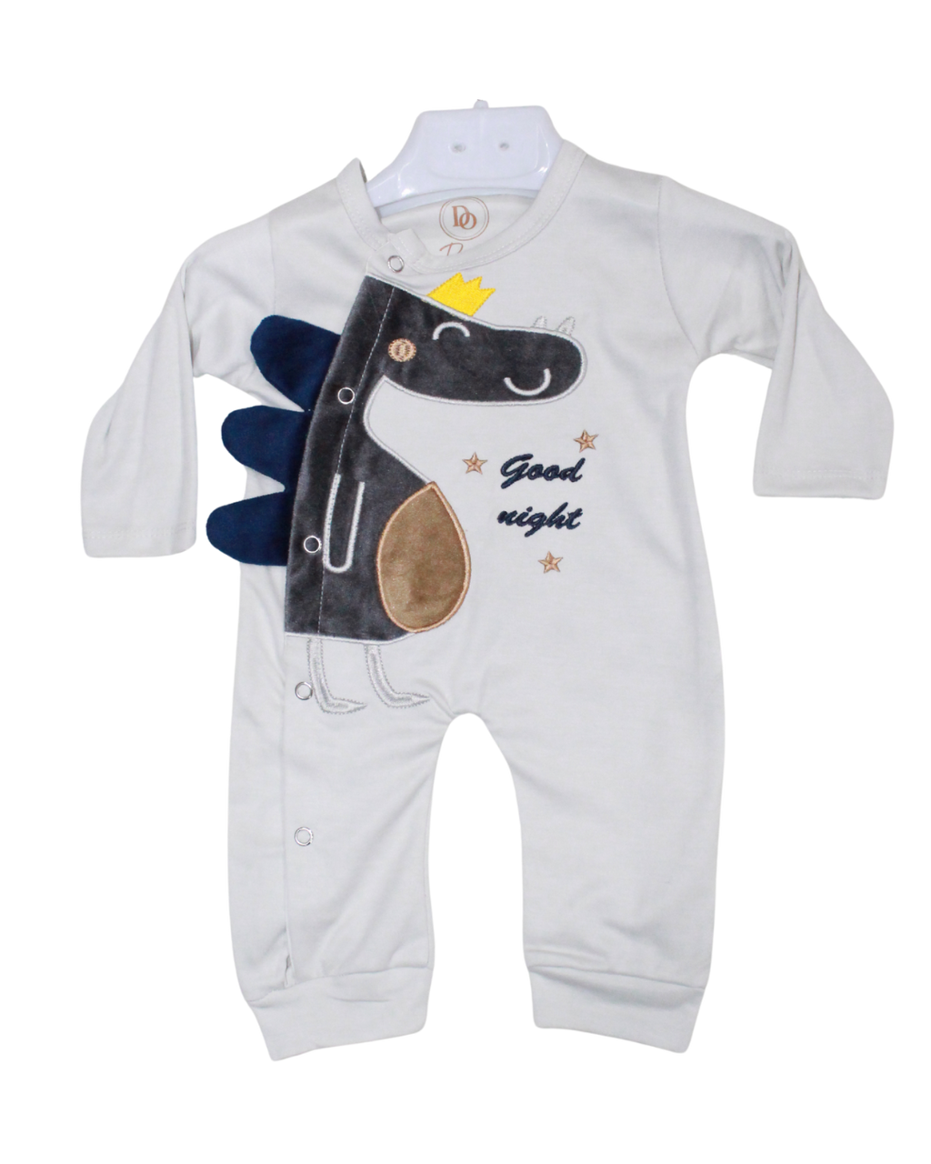 Soft Cotton Pink Duck Romper Grey – Cute & Comfy One-Piece Suit