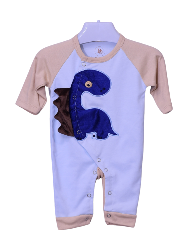 Soft Cotton Beige Dragon Romper – Cute & Comfy One-Piece Suit