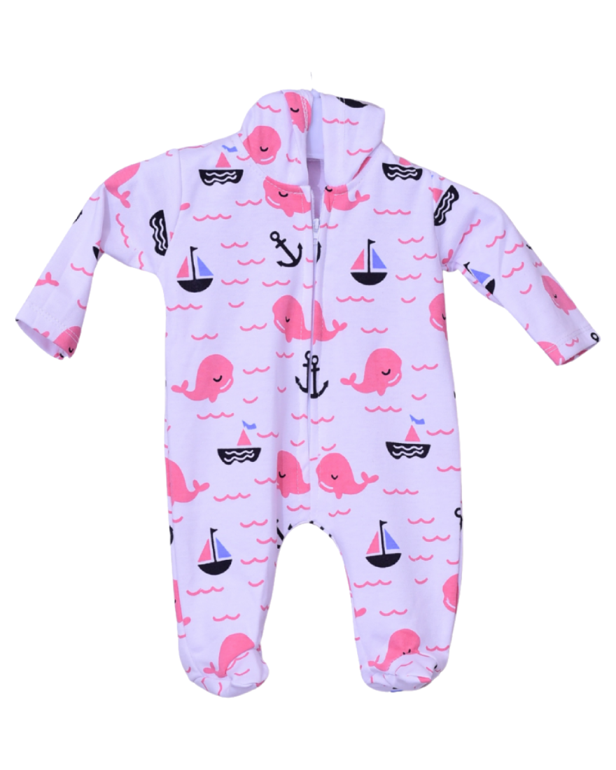 Turkish brand armanda Single Pink Sea Print Design