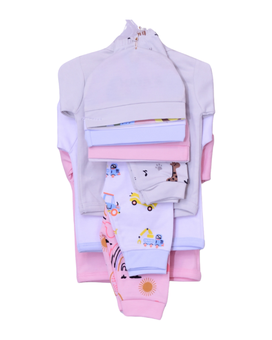 3 pcs suit set | Pack Of 3 Gray, White, Blue