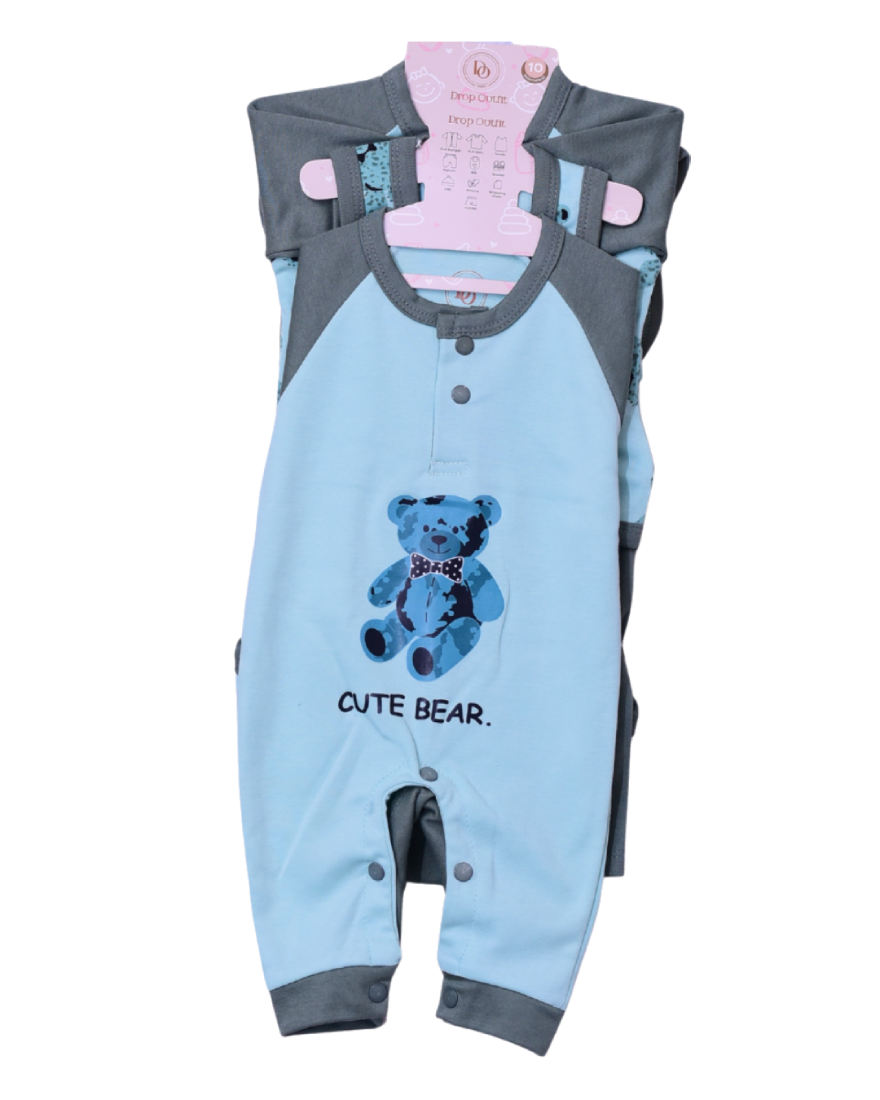 Premium Newborn Baby 10-Piece Gift Set | Green With Blue