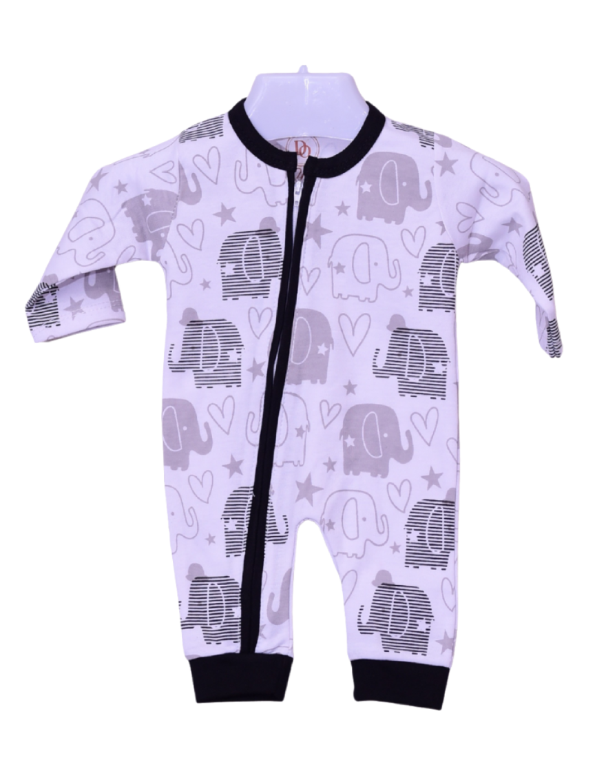 Turkish brand armanda Single Black White Elephant Print