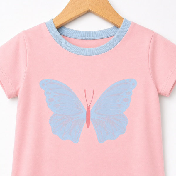 Butterfly Print Baby Girl Top