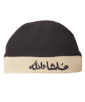 Mashallah Embroidered Black Baby Cap