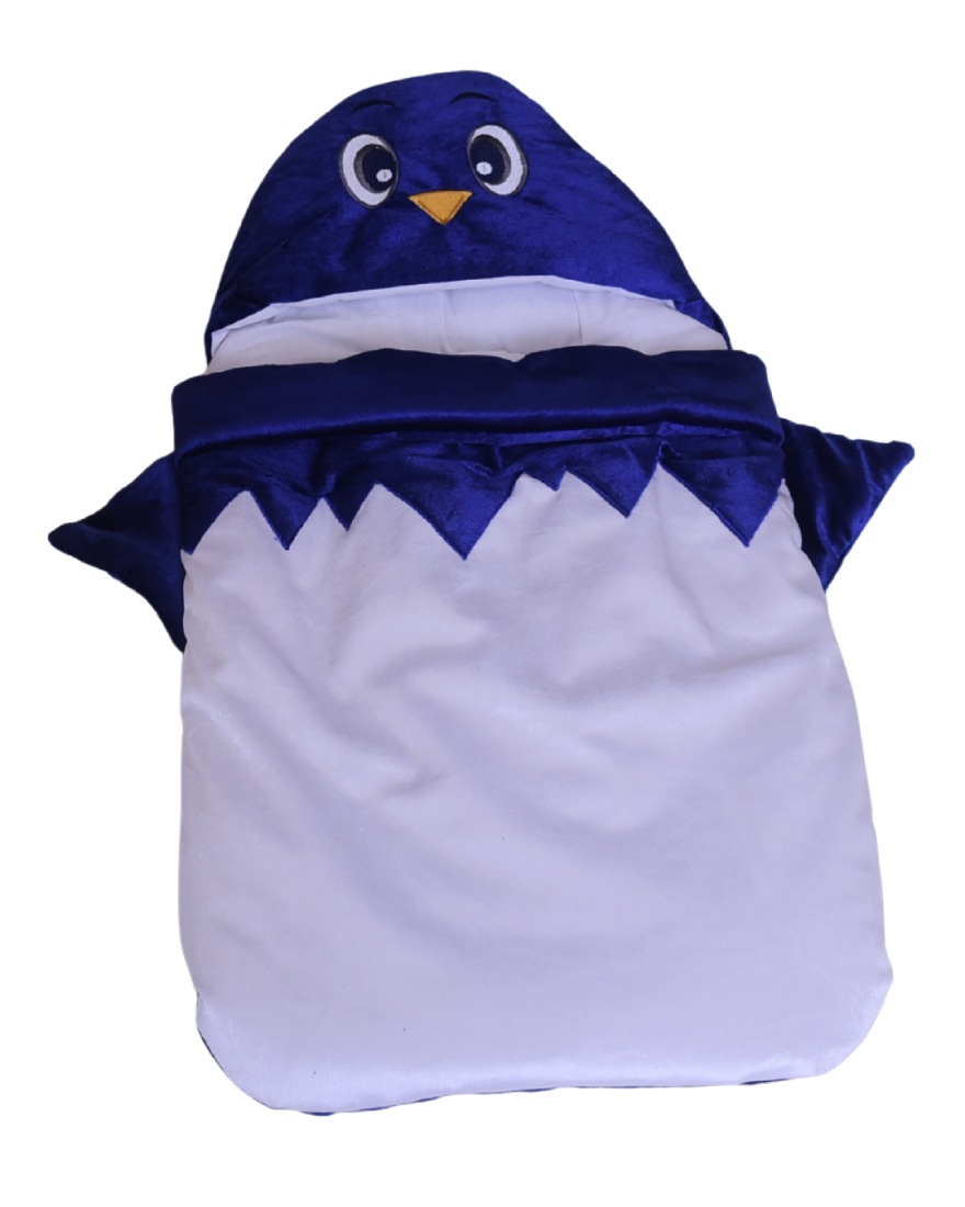Pengiun Character Blue Coy Carry Nest