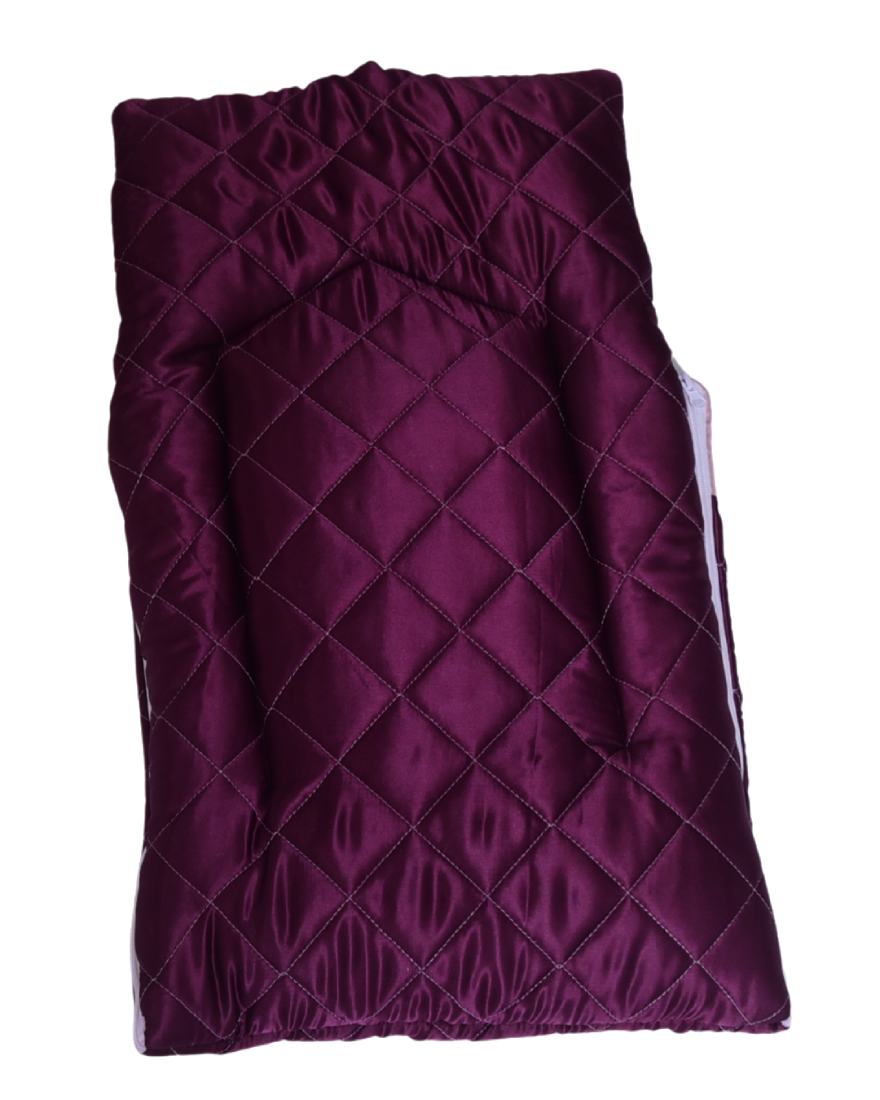 Shinning Dark Mehroon Baby Carry Nest - Blessed Baby