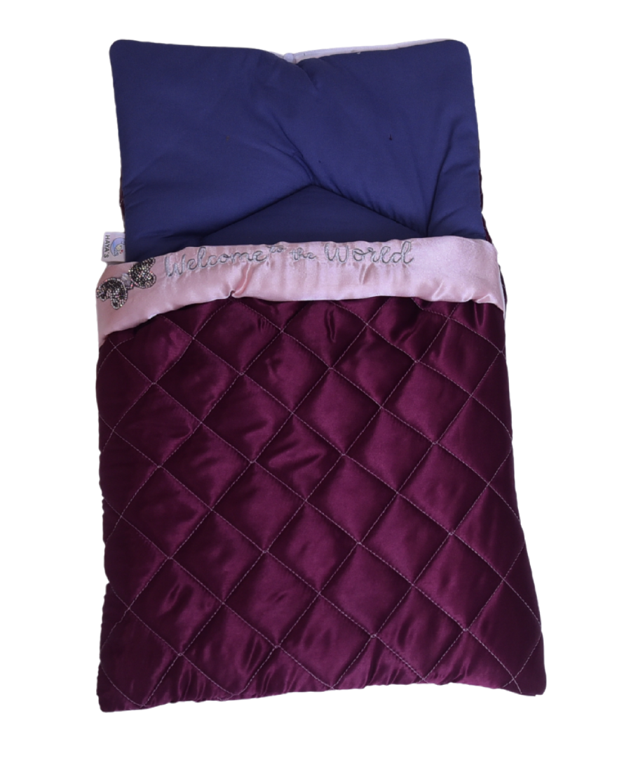 Shinning Dark Mehroon Baby Carry Nest - Blessed Baby