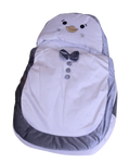 Pengiun Character Grey Baby Carry Nest