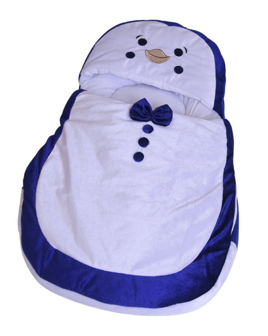 Pengiun Character Navy Blue Baby Carry Nest