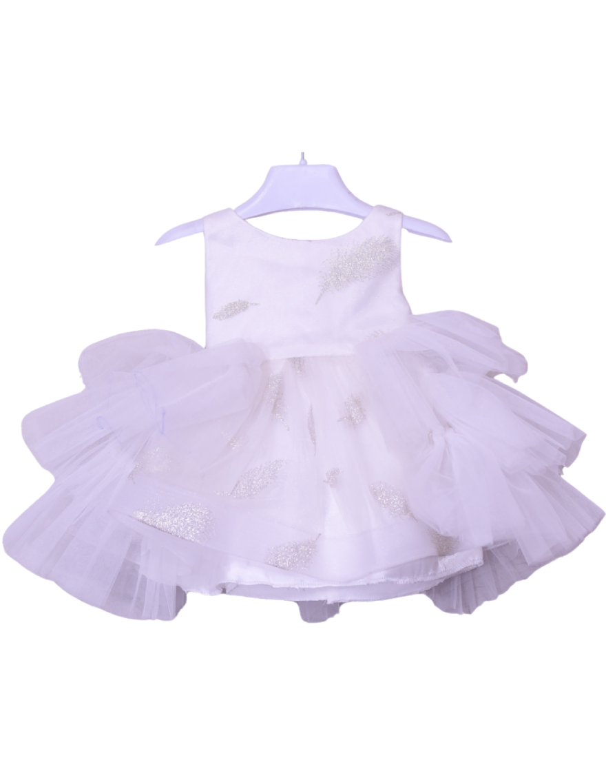 Infant Girls Net Fancy Frock Glow